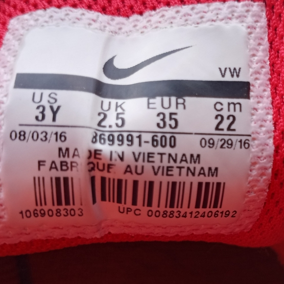 Nike Air Max Infuriate GS Sneakers Sz.3Y - Picture 7 of 7